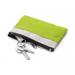 Bolsa pequena personalizada com porta-chaves cor verde claro impresso