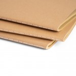 Cadernos com papel reciclado para empresas cor natural terceira vista