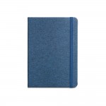 Caderno de capa rígida personalizável em RPET cor azul primeira vista