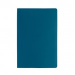 Caderno de papel de pedra hidrorresistente com folhas A5 lisas cor azul primeira vista
