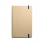 Caderno A5 personalizado papel reciclado cor azul-marinho segunda vista