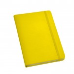 Caderno de capa dura personalizável com logo cor amarelo