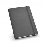 Caderno de capa dura personalizável com logo cor cinzento