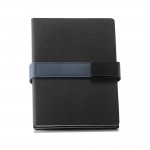 Caderno personalizado com fecho magnético cor azul segunda vista