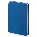 Cadernos A5 com suporte para esferográfica cor azul segunda vista