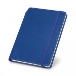 Cadernos A5 com suporte para esferográfica cor azul