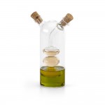 Galheteiro em vidro para azeite e vinagre cor transparente