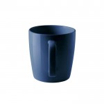 Caneca de cerâmica com acabamento brilhante e capacidade de 450ml cor azul-marinho segunda vista
