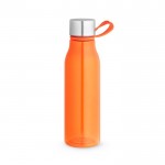 Garrafa de desporto em plástico reciclado cor cor-de-laranja