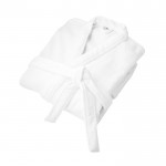 Roupão de banho macio com cinto e bolsos 350 g/m2 cor branco