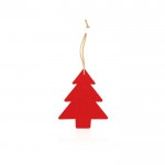 Decorações de Natal personalizáveis em feltro cor vermelho