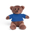 Urso de peluche com t-shirt personalizável cor azul real