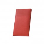 Agendas de bolso com logo e padrão impresso cor vermelho