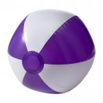 Bola de praia de PVC em várias cores e com opção multicolorida cor violeta segunda vista