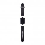 Smartwatch multifunções sem fios, pulseira ajustável e USB cor preto primeira vista