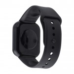 Smartwatch multifunções sem fios, pulseira ajustável e USB cor preto oitava vista