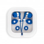 Auriculares de orelha com microfone cor azul real primeira vista