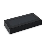 Bateria portátil publicitária de 16.000mAh cor preto com caixa