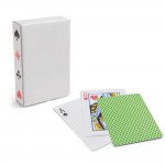 Baralho de cartas para póquer com logotipo cor verde claro