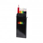 6 cores em caixa personalizável cor preto