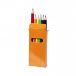 6 cores em caixa personalizável cor de laranja