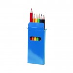 6 cores em caixa personalizável cor azul