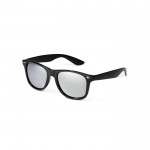Óculos de sol com lentes espelhadas cor preto