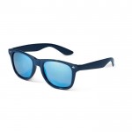 Óculos de sol com lentes espelhadas cor azul