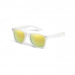 Óculos de sol com lentes espelhadas cor branco