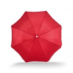 Guarda-sol personalizado para publicidade cor vermelho terceira vista