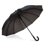 Guarda-chuva publicitário de 12 varetas  cor preto com logotipo