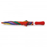 Guarda-chuva colorido com abertura manual  cor multicolor impresso