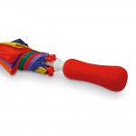 Guarda-chuva colorido com abertura manual  cor multicolor terceira vista