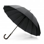 Guarda-chuva publicitário de 16 varetas cor preto