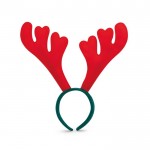 Bandolete com orelhas de rena para o Natal  cor vermelho