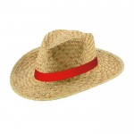 Chapéu Summertime com fita vermelha 