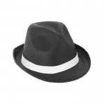 Chapéu com fita sublimada cor preto