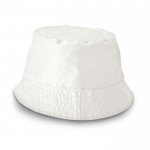 Chapéus publicitários baratos em poliéster cor branco