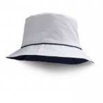 Chapéu de praia colorido para publicidade cor branco