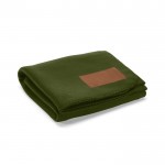 Manta ecológica de RPET com patch personalizável 180 g/m2 cor verde militar