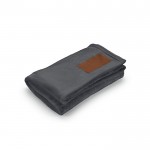 Manta extra macia de RPET com patch imprimível 240 g/m2 cor cinzento-escuro