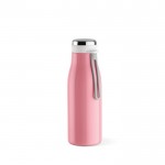Garrafa de aço inoxidável reciclado em cores quentes 380ml cor cor-de-rosa claro