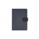 Portefólios de RPET com capa para tablet e fecho magnético A5 cor azul real