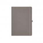 Caderno de papel reciclado com capa dura A4 folhas linhas cor cinzento
