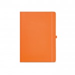 Caderno de papel reciclado com capa dura A4 folhas linhas cor cor-de-laranja