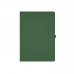 Caderno de papel reciclado com capa dura A4 folhas linhas cor verde-escuro