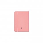 Caderno com capa dura de papel reciclado A6 folhas linhas cor cor-de-rosa