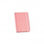 Caderno com capa dura de papel reciclado A6 folhas linhas cor cor-de-rosa