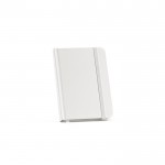 Caderno com capa dura de papel reciclado A6 folhas linhas cor branco