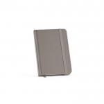 Caderno com capa dura de papel reciclado A6 folhas linhas cor cinzento